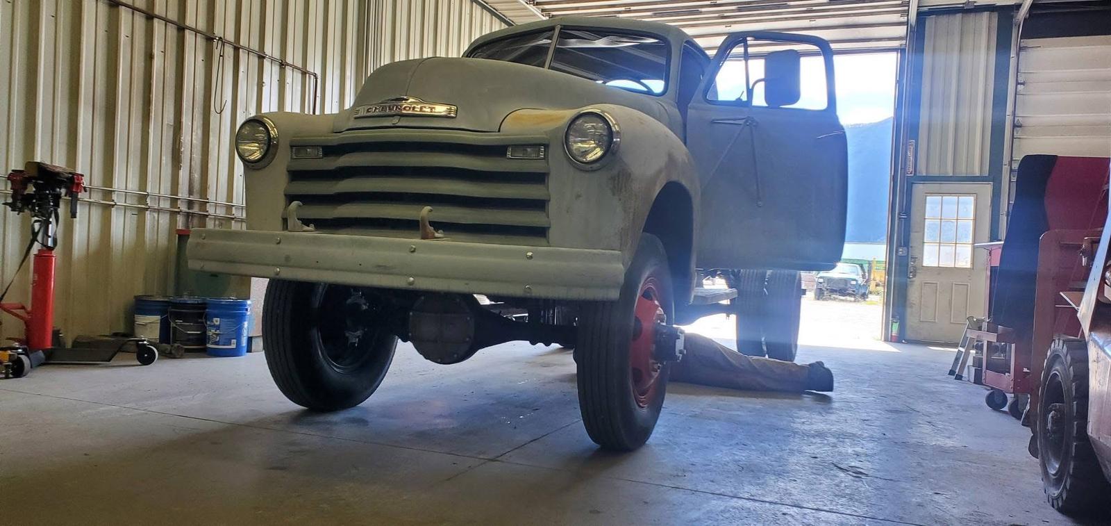 Early Chevy truck work