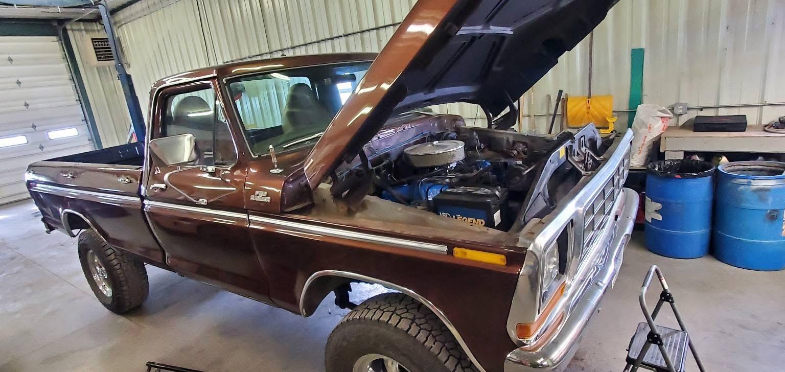 Ford F-series in bay