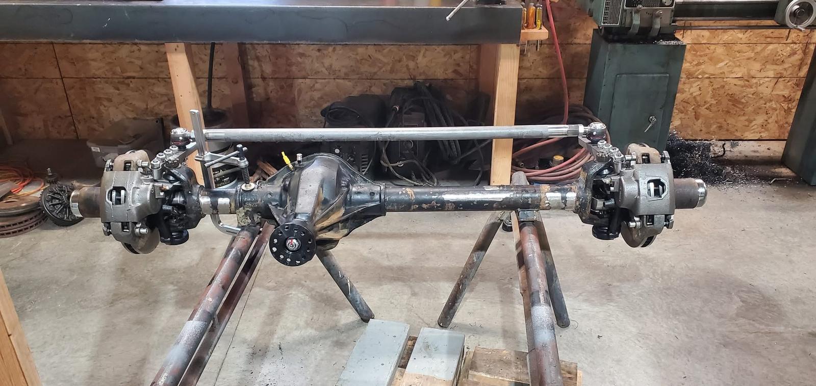 Front axle disc brake swap